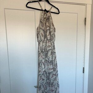 Yahada Paisley Pattern Maxi Dress